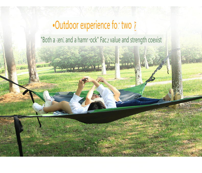 Cheap Goat Tents New Arrival 2 3 Person Aluminum Poles Double Layers Waterproof Mosquito Net Tree Dangling Hanging Camping Tent Barraca Bivvy   